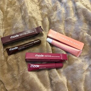 Summer Fridays Pink and Brown Lip Balm and Gloss